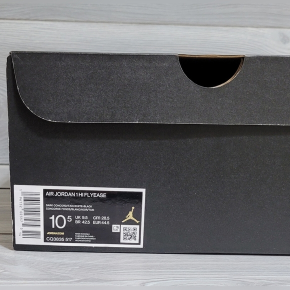 Jordan 1 High FlyEase - Size M 10.5 - Dark Concord/White/Black/Taxi 🏀 🏀 🏀 🏀 - Picture 7 of 14